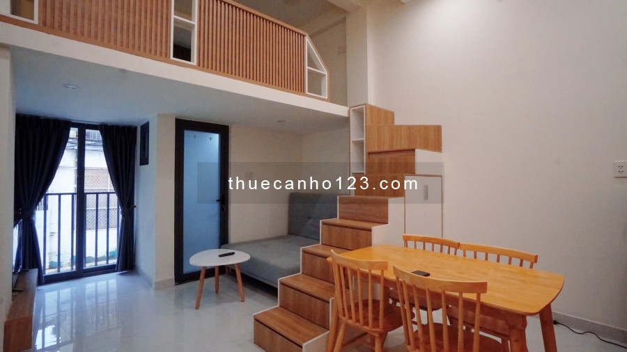 Trần Xuân Soạn - Q7 cho thuê căn hộ duplex ban công full nội thất