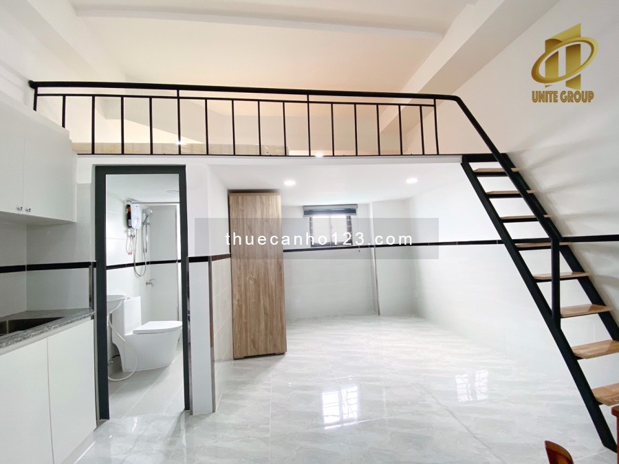 Căn hộ duplex Quận 7, 30m2, máy giặt riêng, gác cao gần Lotte