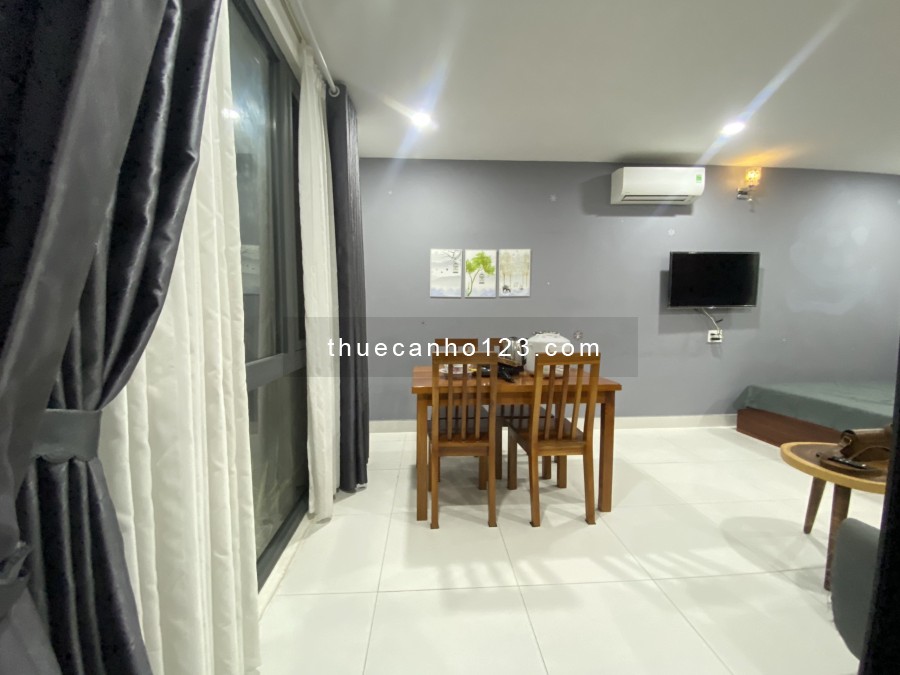 Căn hộ studio Tân Bình 45m2, ban công, cửa sổ, full nội thất