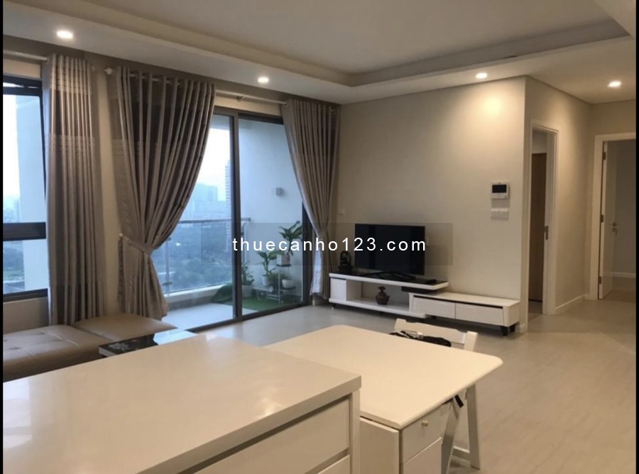 Cho thuê căn 2pn Đảo Kim Cương - 91m2 tầng cao view sông giá 23tr bao phí