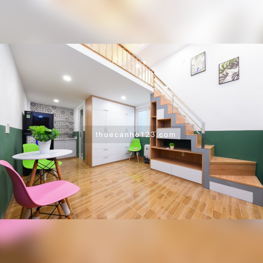 Căn hộ duplex Bình Thạnh cho thuê rộng 32m2 full nội thất cửa sổ giá tốt