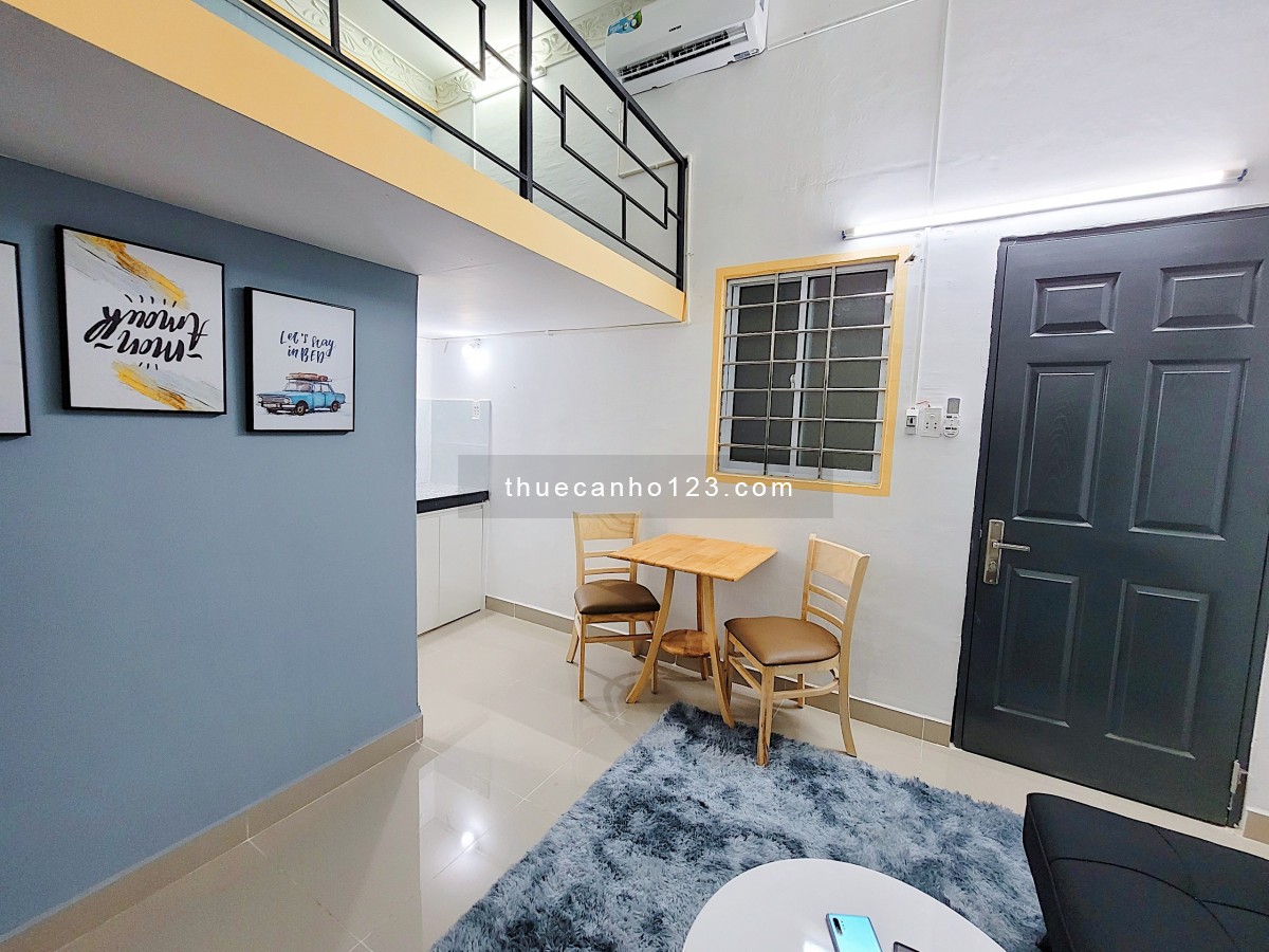 Cho thuê căn hộ Duplex full nội thất mới ngay cầu Hoàng Hoa Thám, Bàu Bàng, Etown