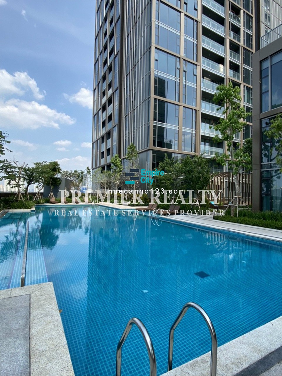 Cho Thuê căn hộ Emprie City 2PN, View sông SG & Landmark 81, nội thất đầy đủ. Hotline 0938155227