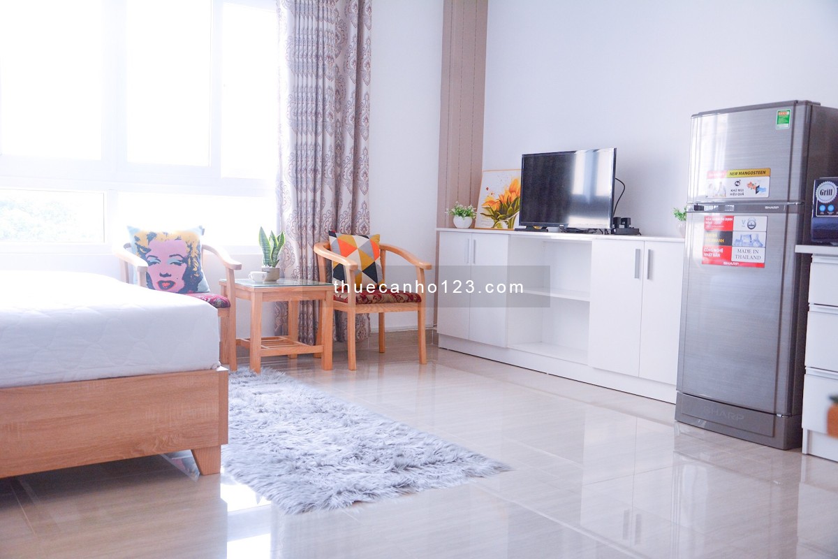 Căn Hộ Studio Full Nội Thất Ngay Hàng Xanh