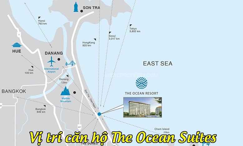 Vị trí căn hộ The Ocean Suites
