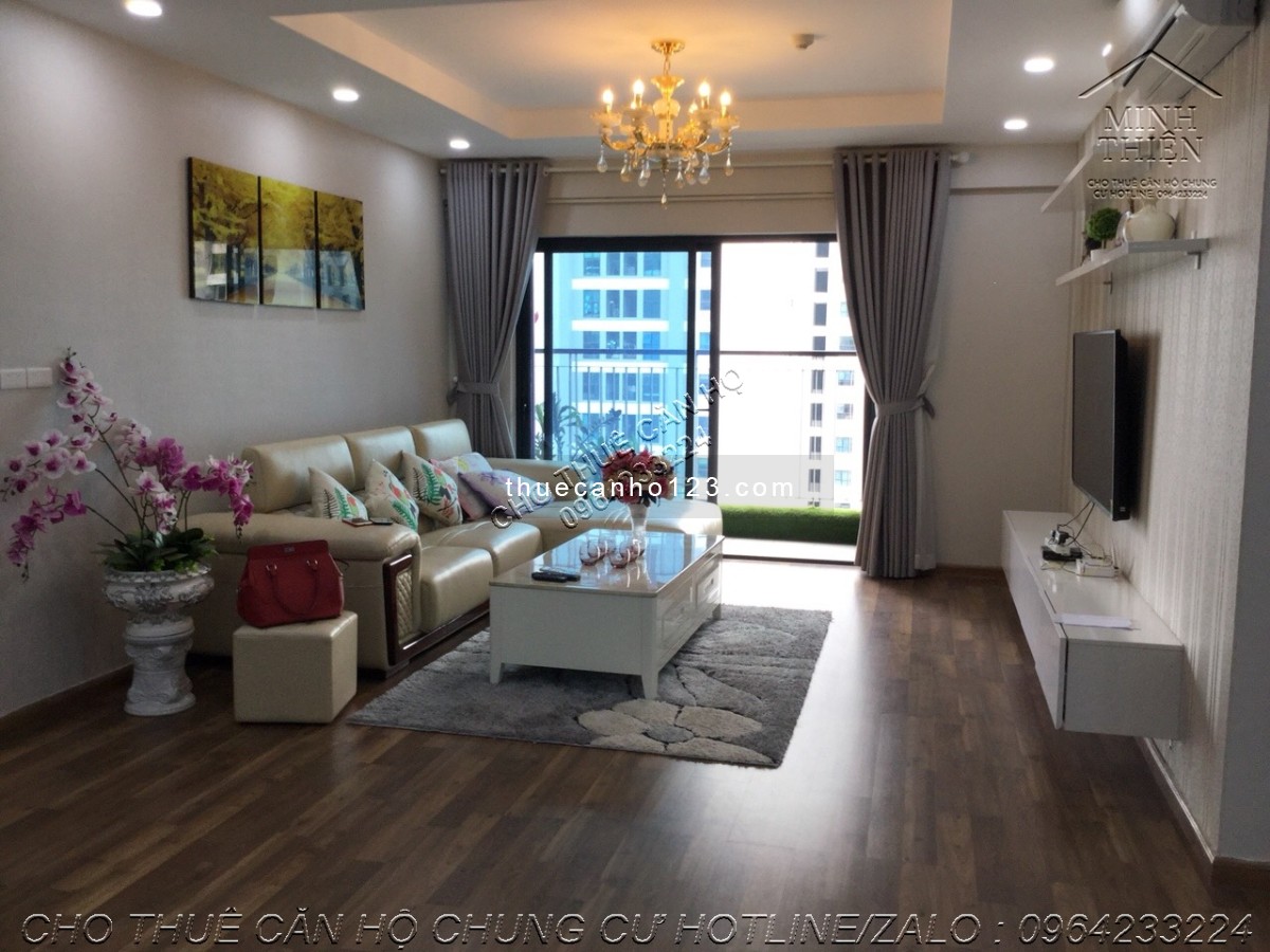 Cho thuê căn 3 ngủ full nội thất diện tích rộng 139m2 chung cư Goldmark city