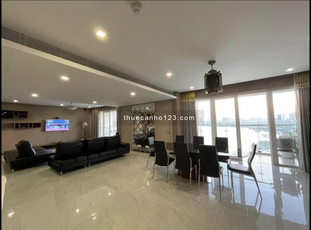 Cho thuê căn 3Phòng ngủ tại Đảo Kim Cương - DT siêu lớn 250m2 - view Sông SG full nhà - full NT đẹp