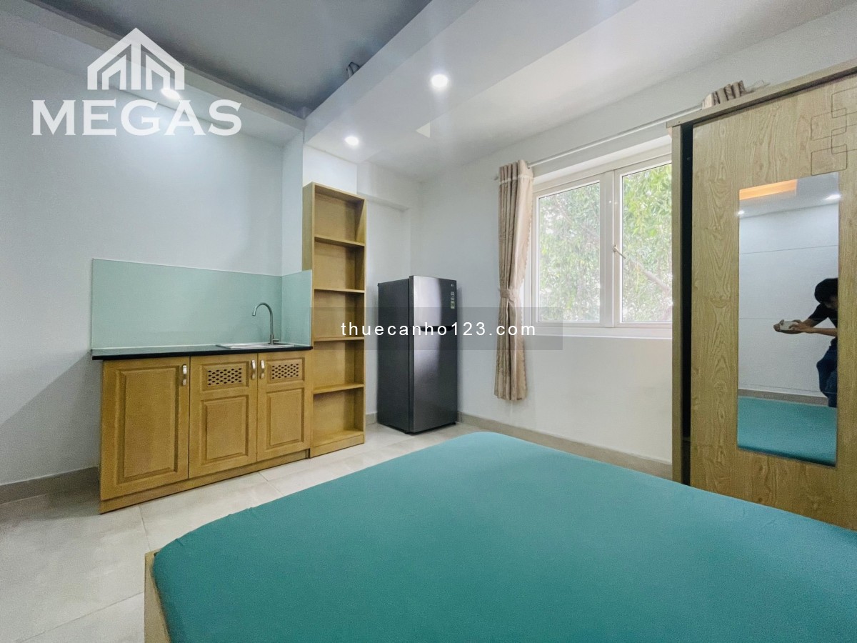 Căn hộ quận 3, Cửa sổ thoáng, Đủ nội thất, VX Dân Chủ, Giáp Bình Thạnh, NTMK, Quận 10