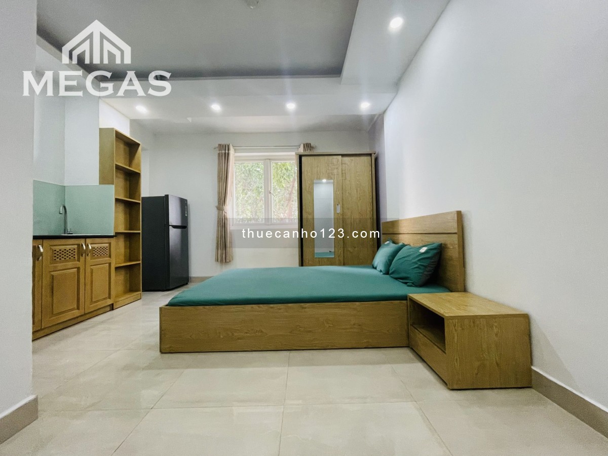 Căn hộ quận 3, Cửa sổ thoáng, Đủ nội thất, VX Dân Chủ, Giáp Bình Thạnh, NTMK, Quận 10