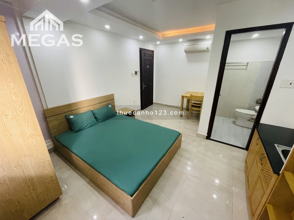 Căn hộ quận 3, Cửa sổ thoáng, Đủ nội thất, VX Dân Chủ, Giáp Bình Thạnh, NTMK, Quận 10