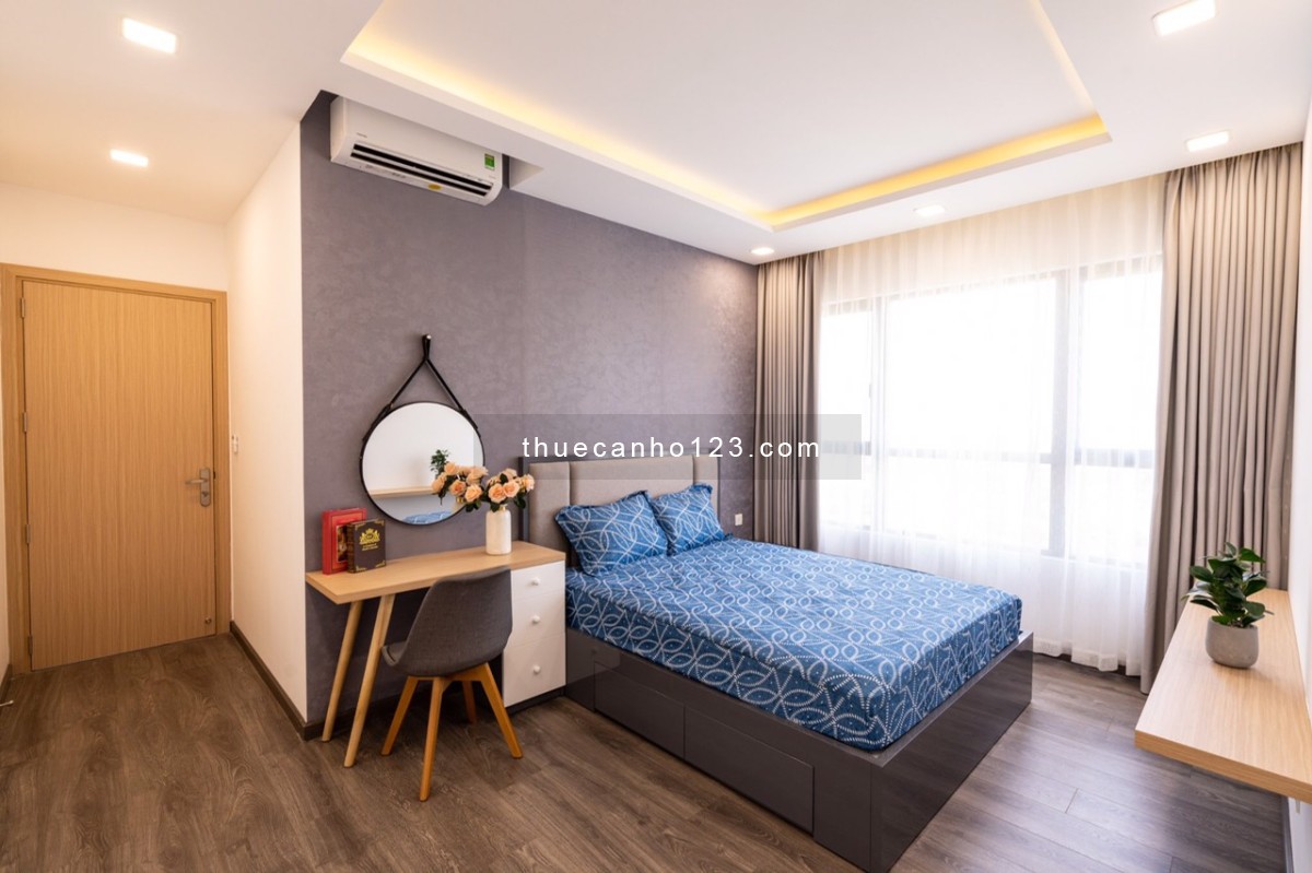 2PN 80m2 full nt cao cấp, Palm Heights - Tầng cao view sông landmark 81 giá thuê 16 triệu/tháng TL