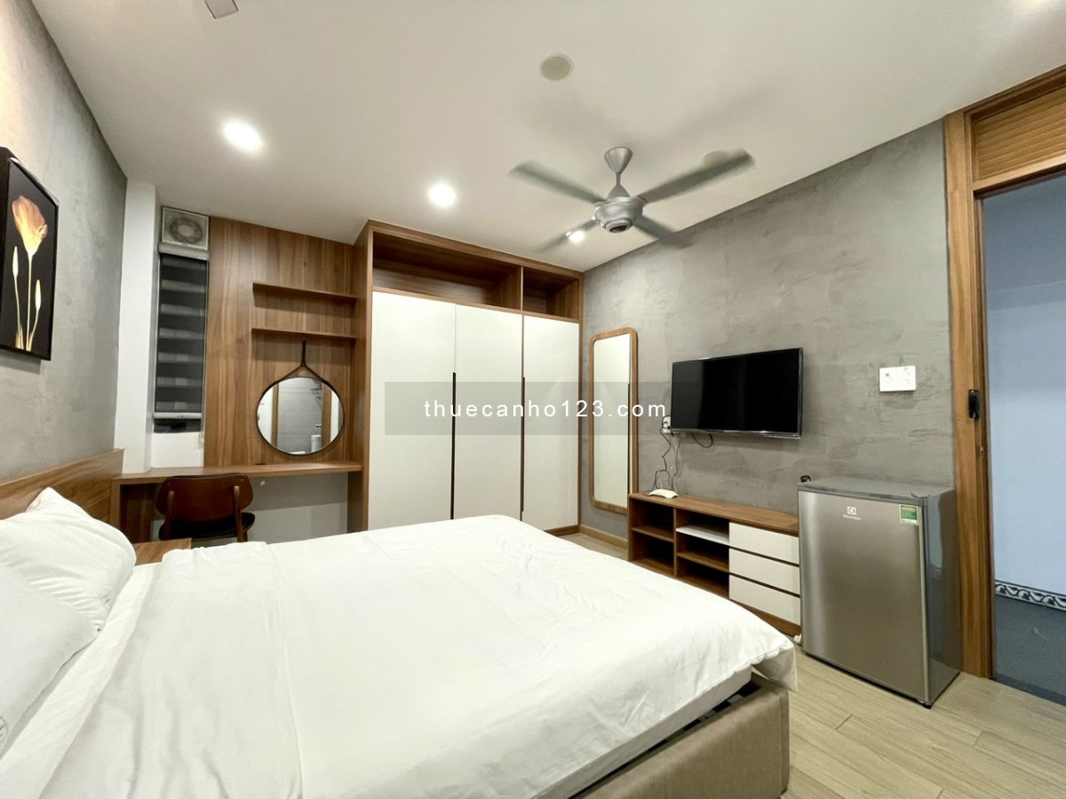 Studio sàn gỗ Full nội thất hỗ trợ 500k trong 3 tháng đầu cho khách kí 6 tháng