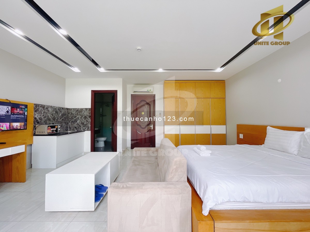 Q7 căn hộ Studio full nội thất sạch đẹp, ban công thoáng mát, gần TDTU, RMIT, SC Vivo City