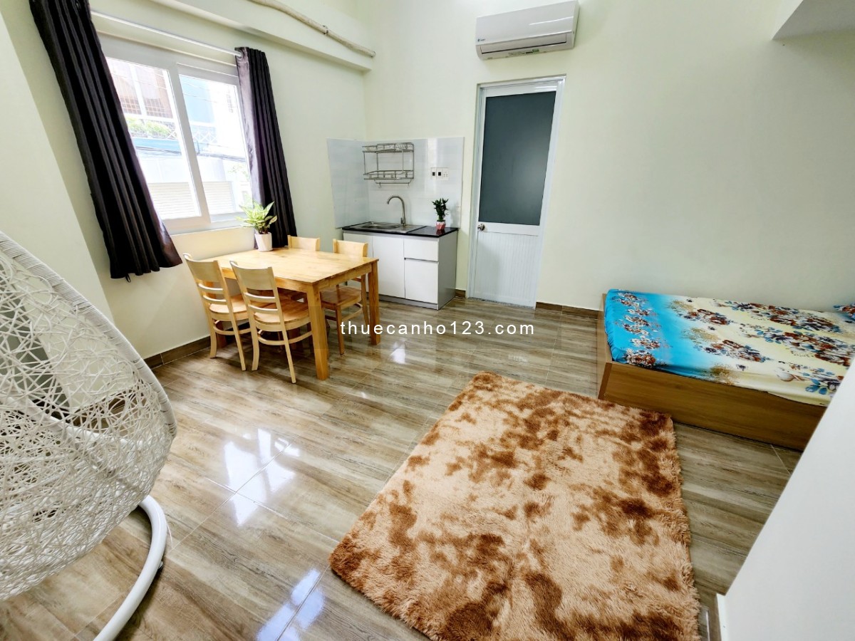 Cho thuê căn hộ Studio full nội thất tại Chu Văn An, Bình Thạnh
