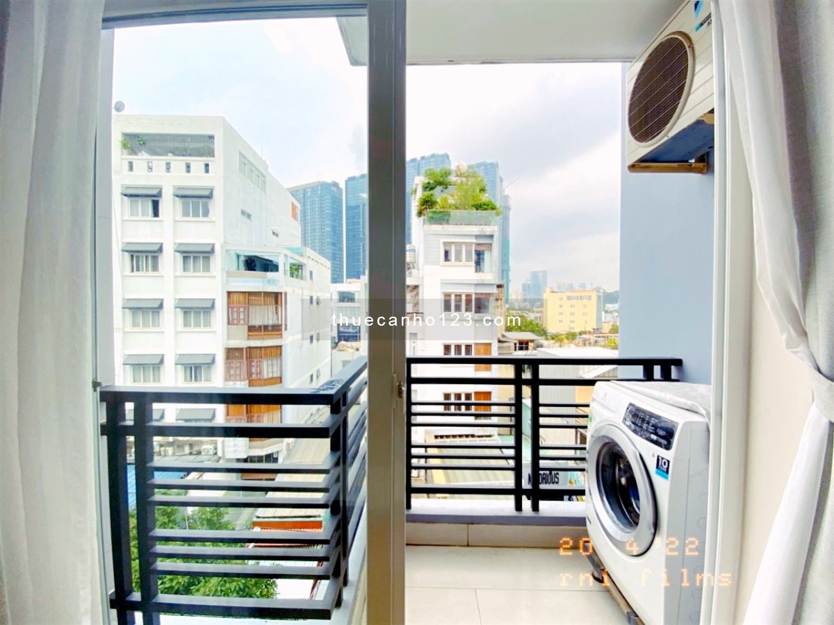 Cho thuê căn hộ dịch vụ full nội thất có bồn tấm, máy giặt riêng ở Phạm Viết Chánh Bình Thạnh