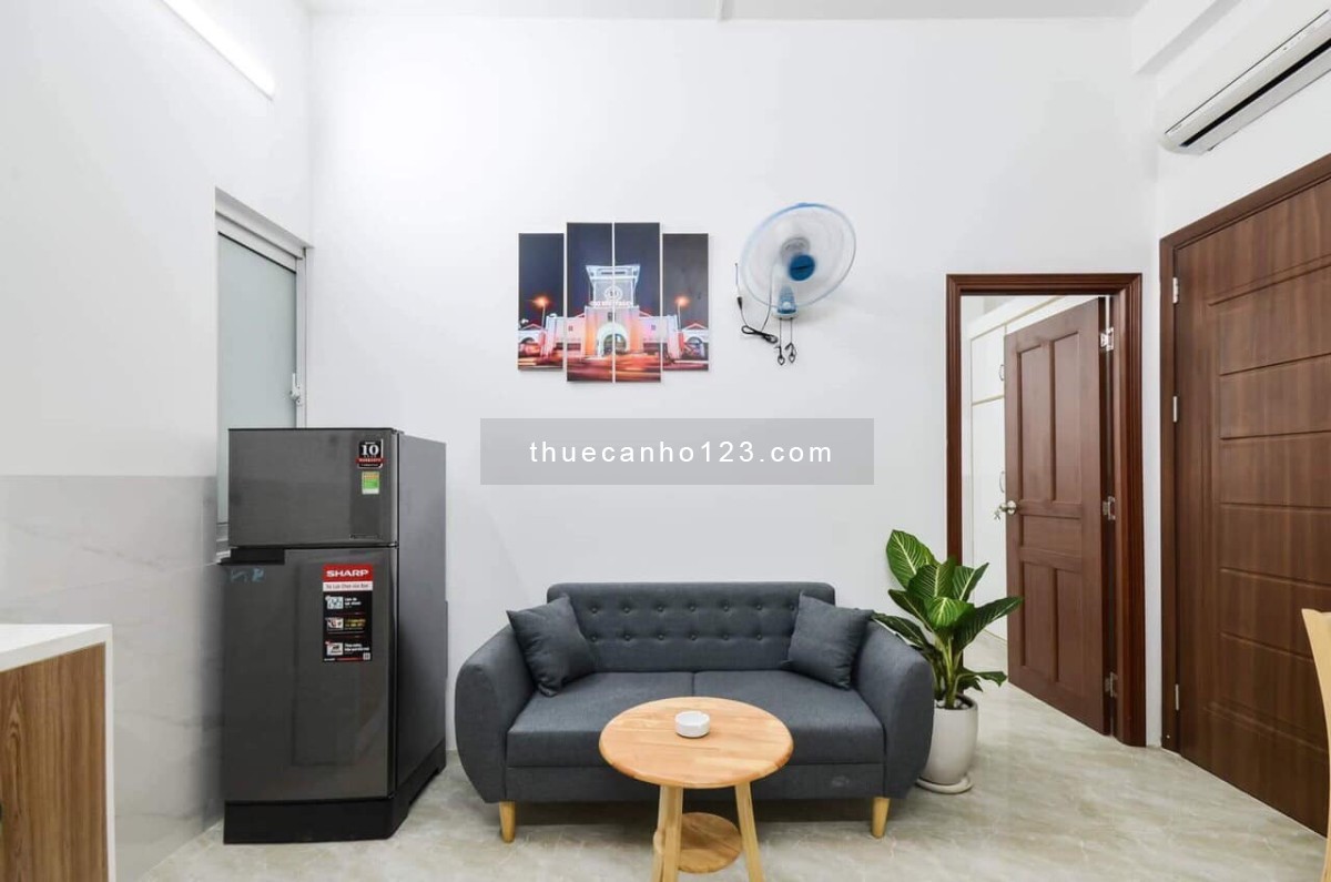 Cho thuê căn studio, duplex, 1 pn - bếp riêng, full nội thất mới, đối diện Etown Cộng Hòa