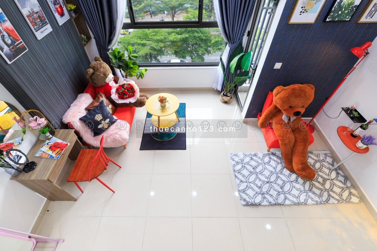 Cho thuê căn hộ duplex 1 phòng ngủ tại Botanica Hồng Hà, full nội thất đẹp, chỉ 14tr/ tháng