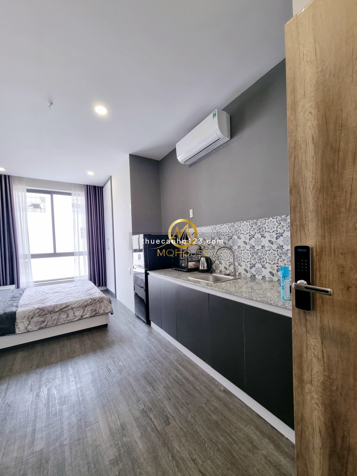 Căn hộ 30m2 xinh xắn tone sang full nội thất gần NowZone