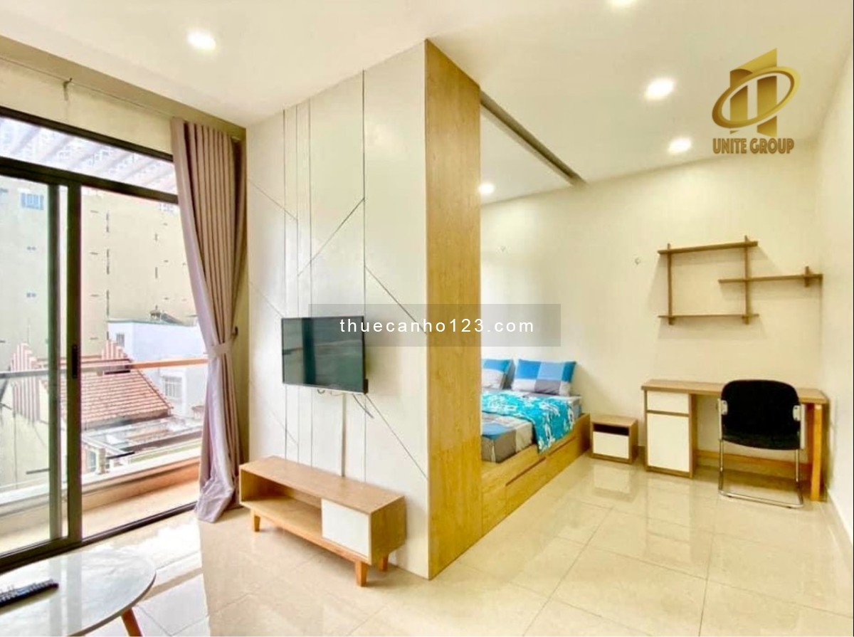 Căn hộ 1 phòng ngủ có vách ngăn ban công siêu đẹp ngay Lotte Quận 7