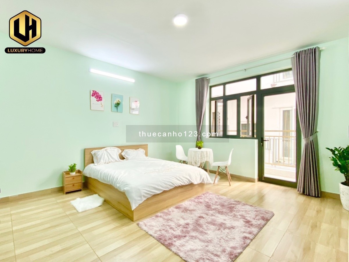 Căn hộ Studio full nội thất ban công rộng, thoáng sạch, an ninh