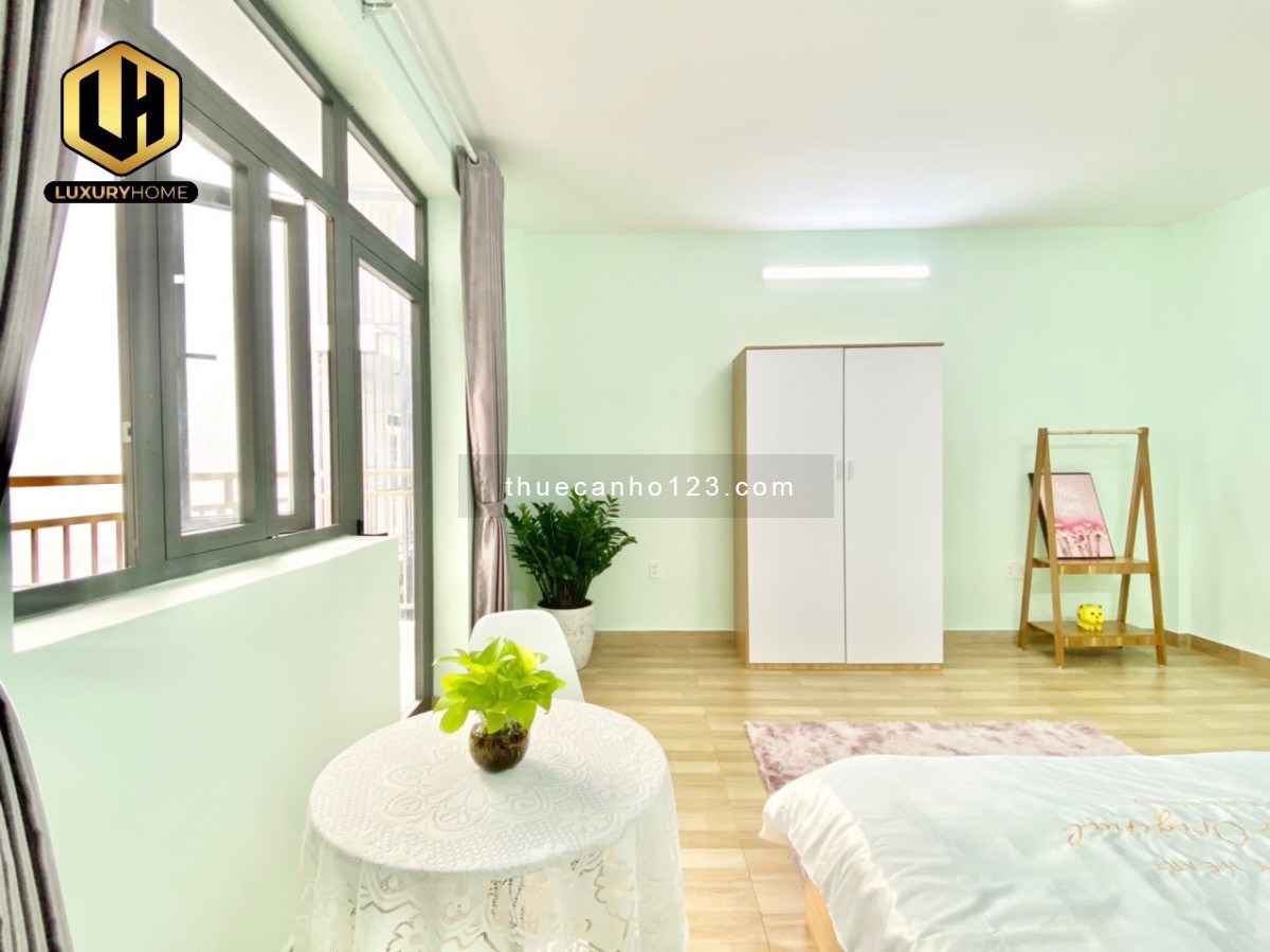 Căn hộ Studio full nội thất ban công rộng, thoáng sạch, an ninh