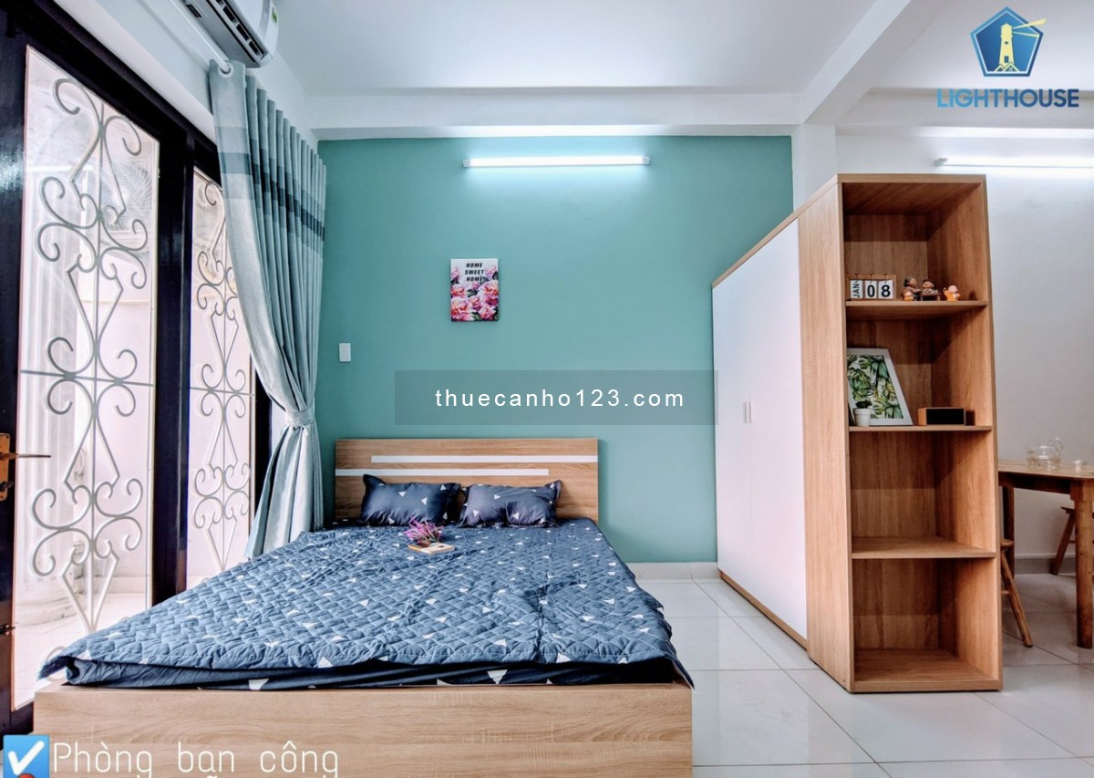 Cho thuê căn hộ 1pn full nội thất, view Balcon gần Chợ Bà Chiểu