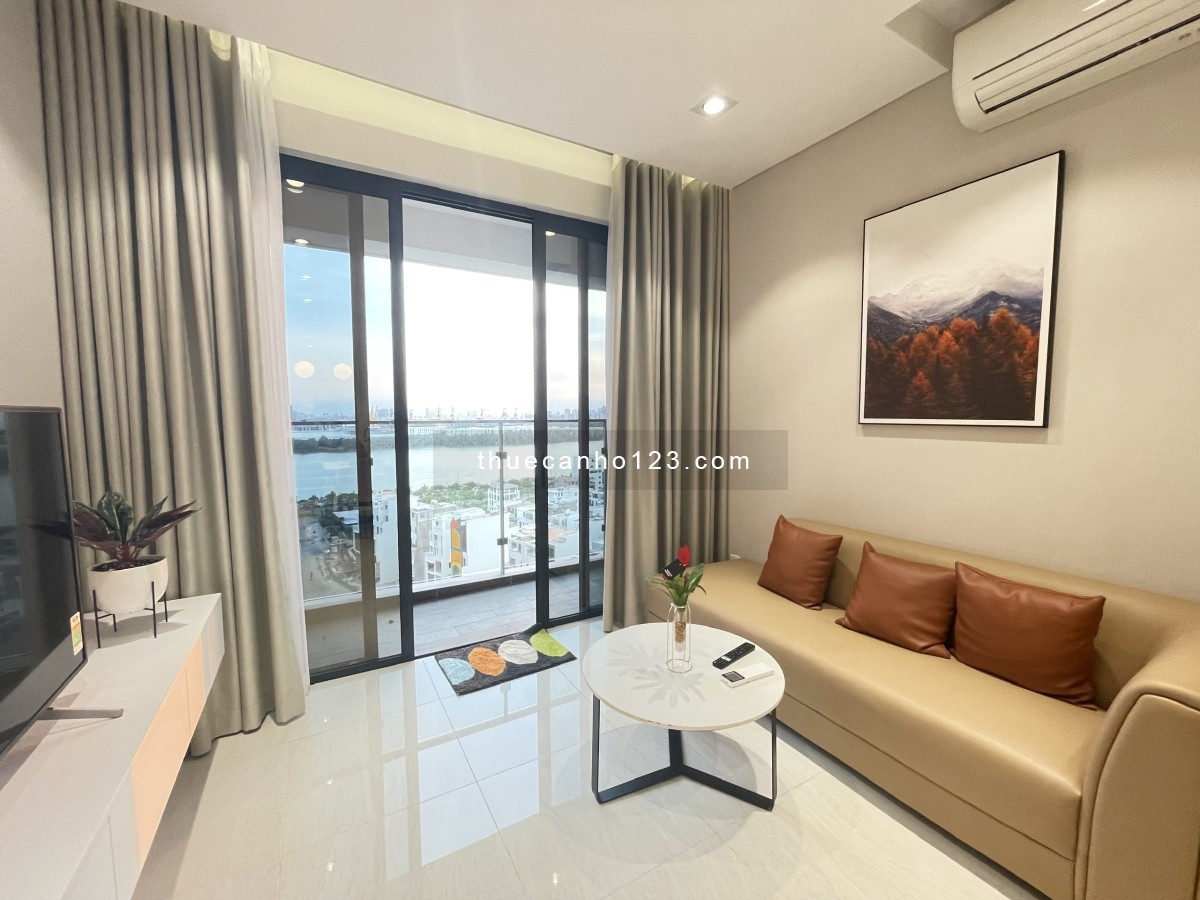 Cho thuê nhanh 2 phòng ngủ One Verandah nhà đẹp, view trực diện sông SG