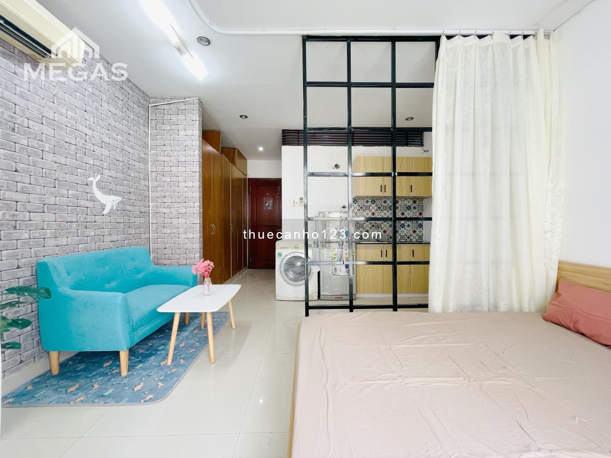 Cho thuê căn hộ Studio quận 1, nội thất mới 100%, có máy giặt riêng ngay Cống Quỳnh - Nguyễn Trãi