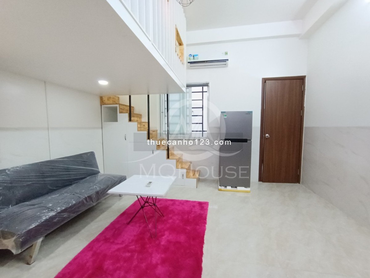 Căn hộ Duplex 1PN ngay Etown, K300, bếp tách riêng, Full NT, mới 100%