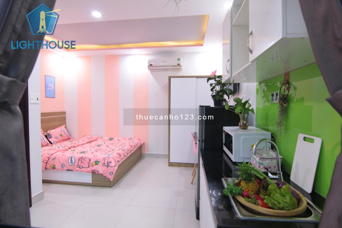 căn hộ dịch vụ dầy đủ tiện nghi, giá rẻ thuận tiện đi lại vị trí trung tâm