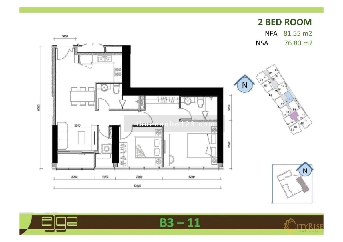 Hiếm có căn hộ 2PN 2WC nội thất cơ bản Golden House- Sunwah Pearl Nguyễn Hữu Cảnh