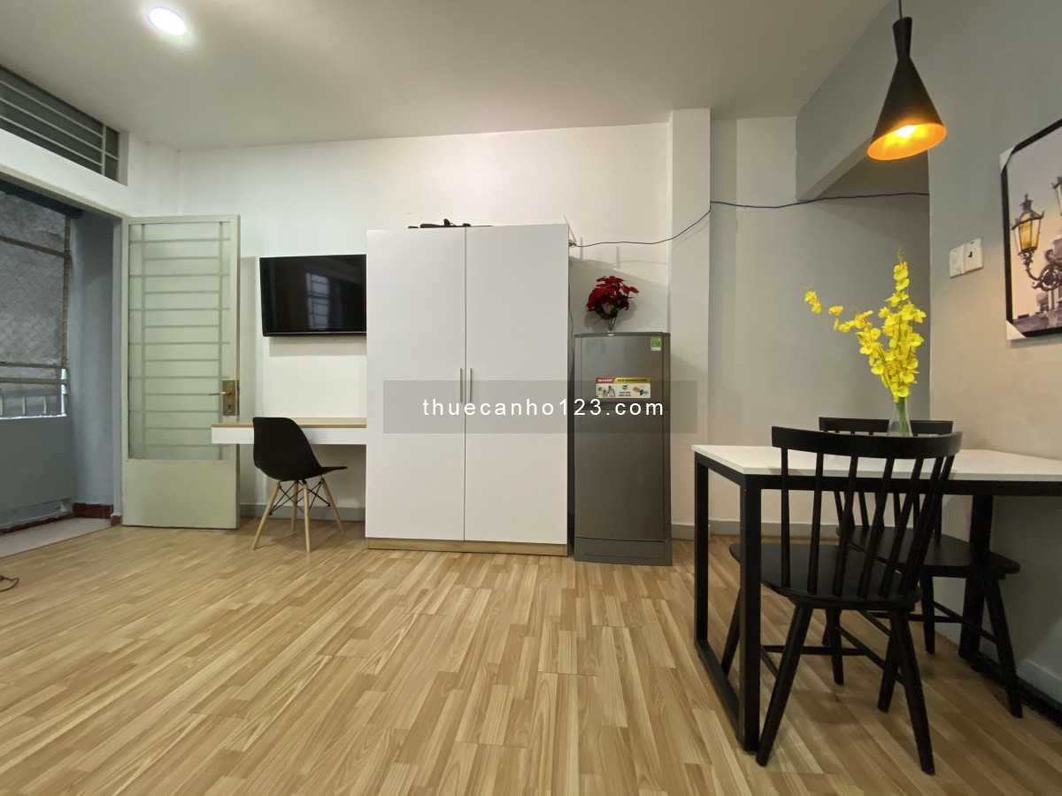 Căn hộ studio cửa sổ full nội thất ở 2R Trường Sơn Phường 2 Tân Bình