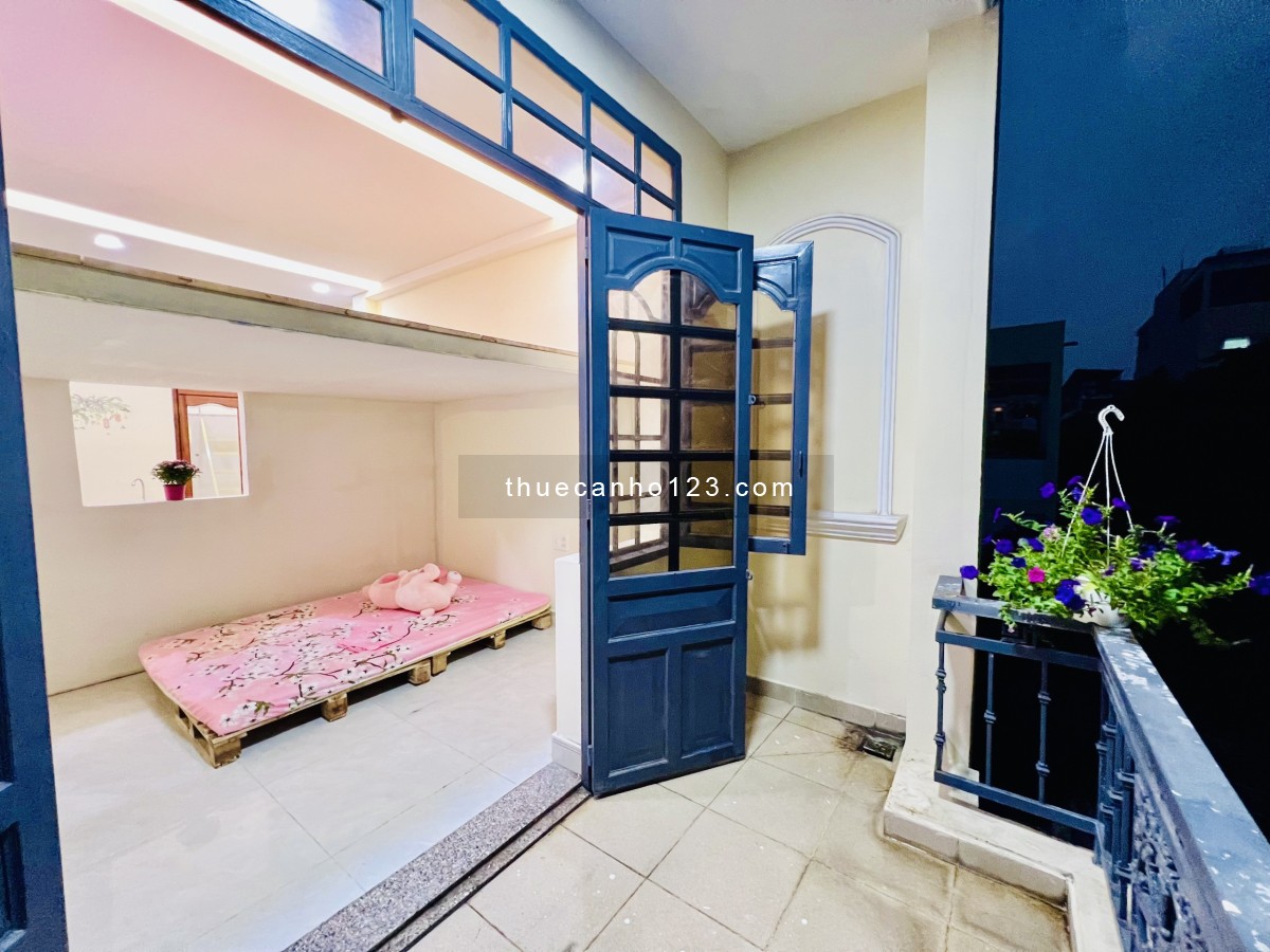 CHDV 2 PN Chu Văn An, Bình Thạnh, hẻm xe hơi, full nội thất ban công rộng, ko giới hạn người ở