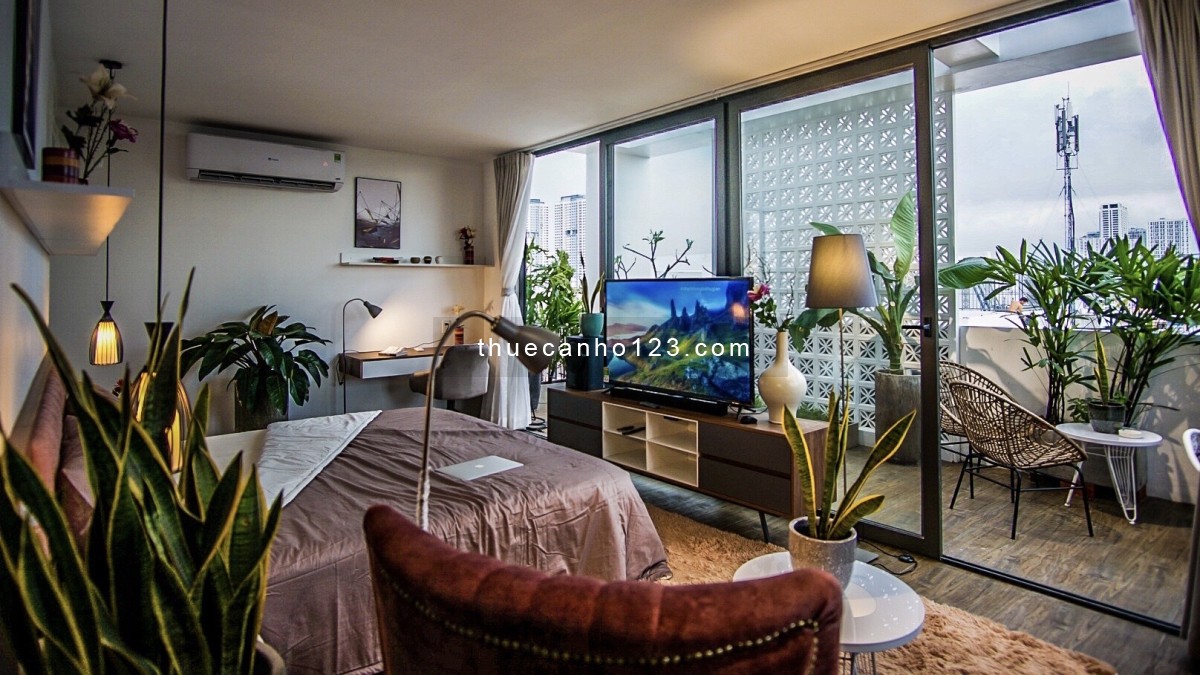 C.Hộ Luxury 1PN Style Indochine Balcony View Landmark 81| 0827405015