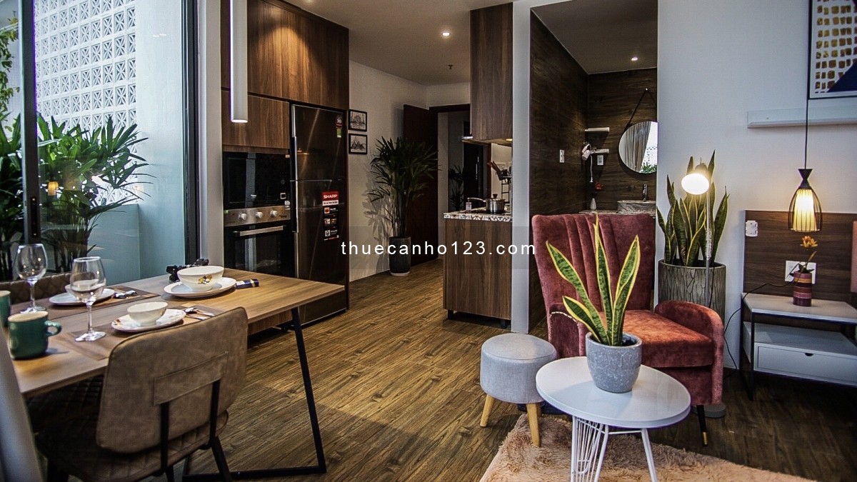 C.Hộ Luxury 1PN Style Indochine Balcony View Landmark 81| 0827405015