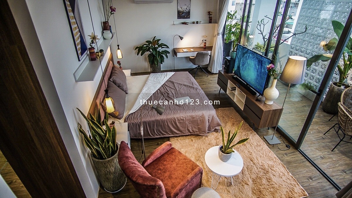 C.Hộ Luxury 1PN Style Indochine Balcony View Landmark 81| 0827405015