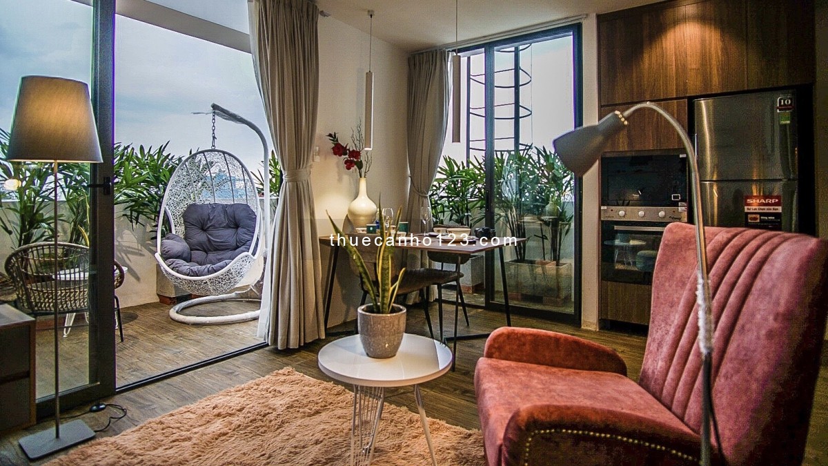 C.Hộ Luxury 1PN Style Indochine Balcony View Landmark 81| 0827405015