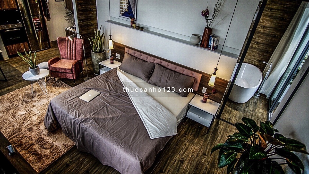 C.Hộ Luxury 1PN Style Indochine Balcony View Landmark 81| 0827405015