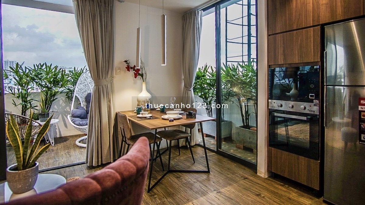 C.Hộ Luxury 1PN Style Indochine Balcony View Landmark 81| 0827405015