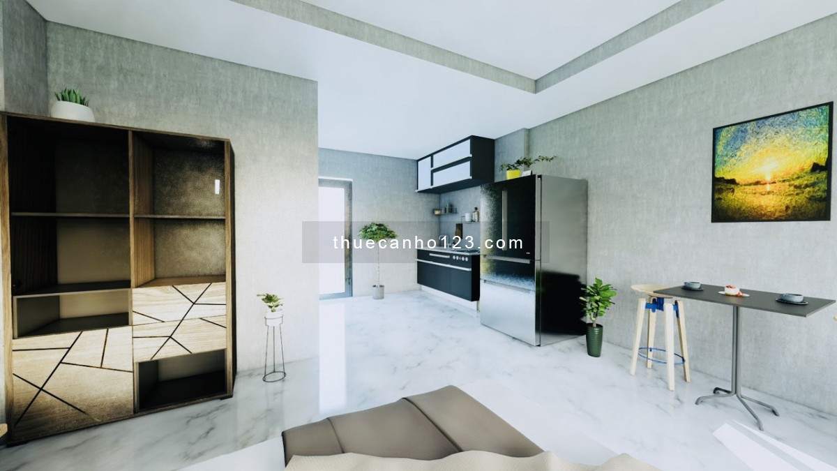 Khai trương căn hộ Studio ban công ngay Emart Gò Vấp nội thất mới 100% siêu rộng 40m2