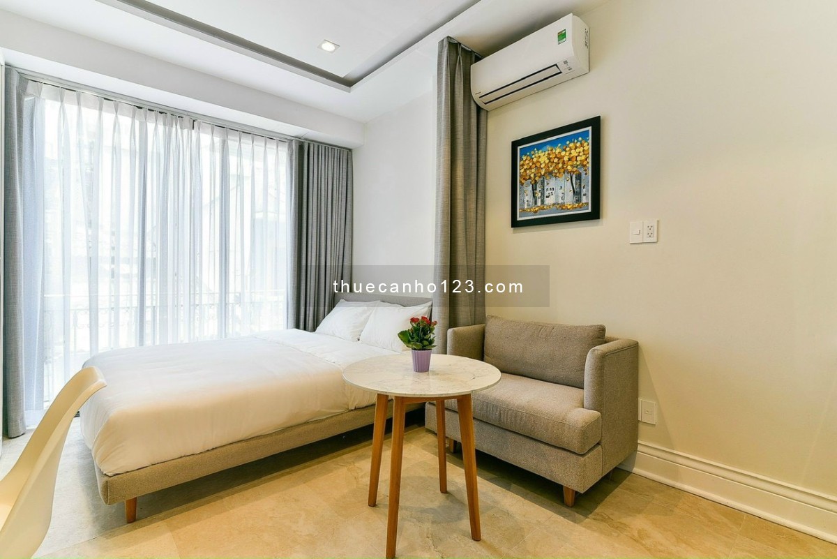 Căn hộ studio balcon full nội thất đẹp ngay Nguyễn Trãi gần Ngã 6 Phù Đổng, ĐH Hoa Sen Bến Thành Q1