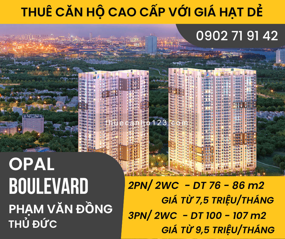 Giá thuê căn hộ Opal Boulevard tháng 12/2022. Liên hệ xem nhà thực tế