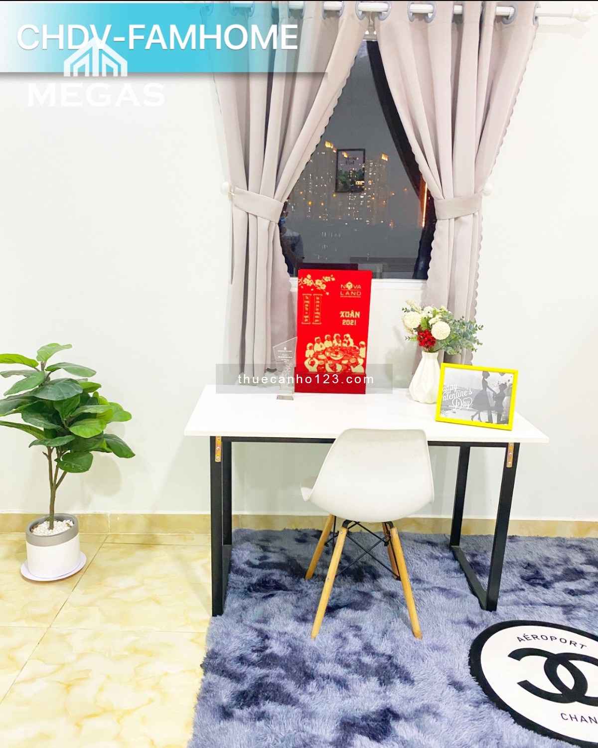 Cho thuê căn hộ full nội thất - Hai cửa sổ, sát chợ Công Thành - đường Nguyễn Thị Định