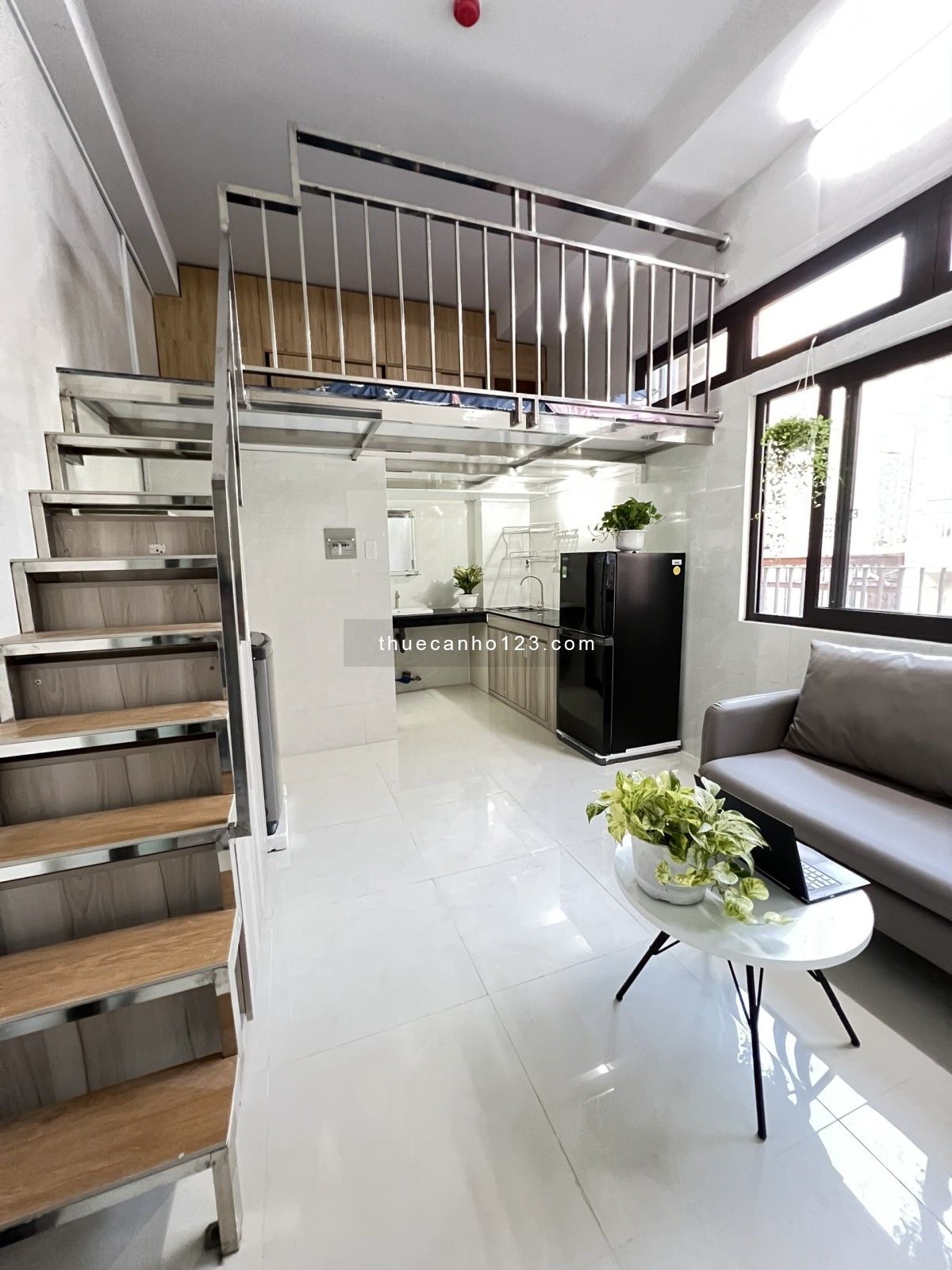 Khai trương căn hộ Studio, duplex máy giặt riêng mới 100% ngay cv Lê Thị Riêng