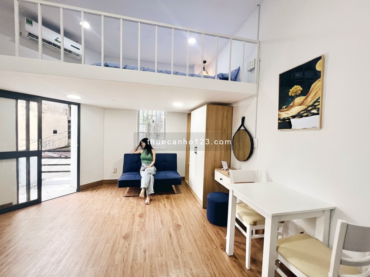 Cho thuê căn hộ Duplex 30m2 ngay Nguyễn Gia Trí, Bình Thạnh, giá 8tr