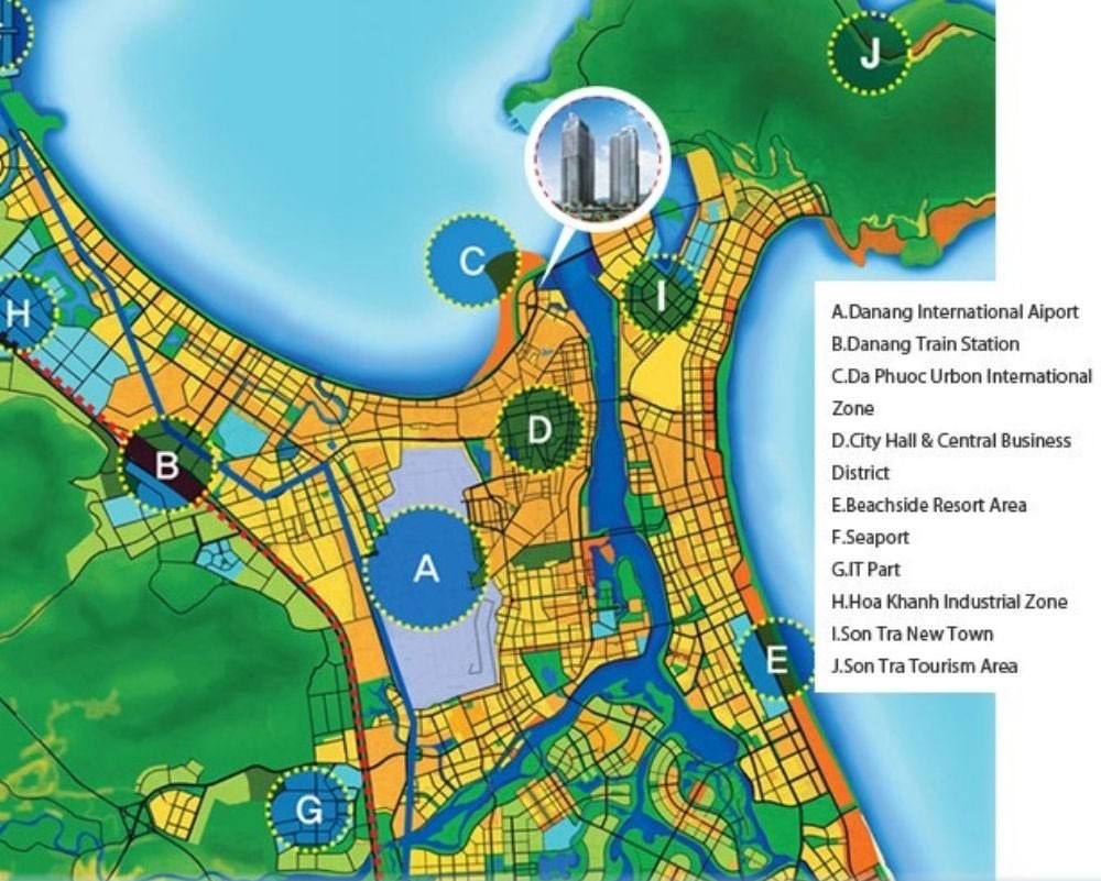 Vị trí địa lý căn hộ Blooming Tower