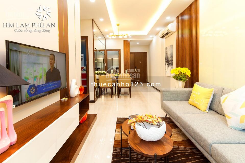 Cho thuê căn hộ full nội thất Him Lam Phú An. LH - Phương Anh 0902436034