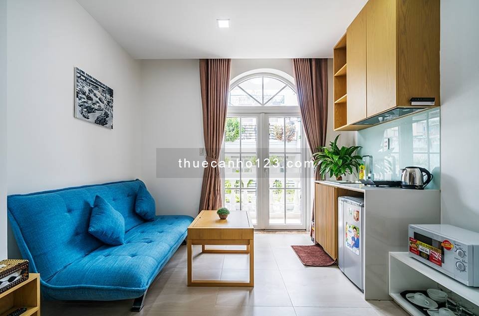 Căn hộ Studio - Balcon Vườn Chuối tại P.4, Q3 - full nội thất, gần ĐH Sư phạm, Tự Nhiên, giá 12tr