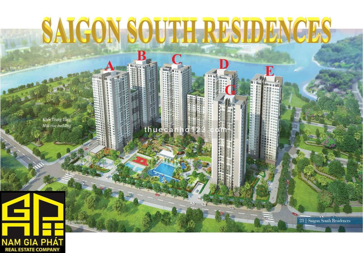 Căn hộ cao cấp Saigon South 3pn- 95m2 - cho thuê 20 triệu