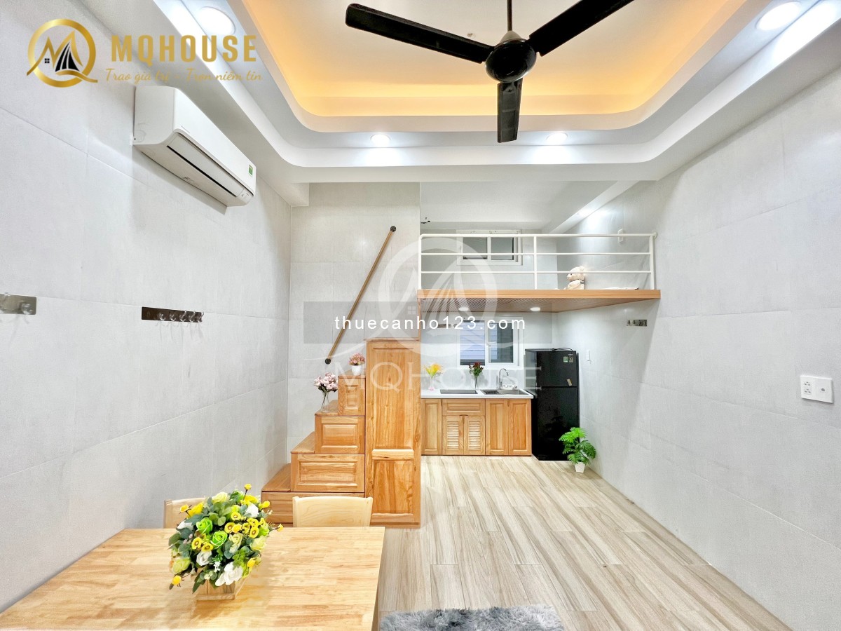 Căn hộ Studio/Duplex Mới 100% - Bancol và cửa sổ LỚN - MÁY GIẶT RIÊNG - Ngay chợ Phạm Văn Bạch